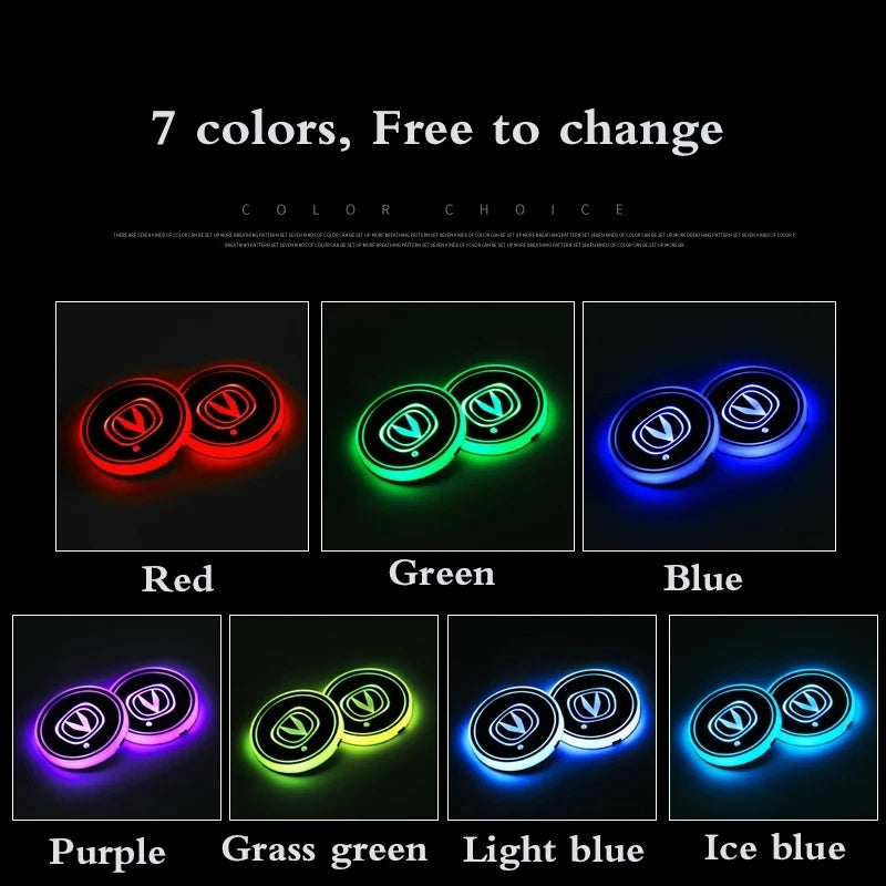 Renkli Akıllı LED Arabalı İçecek Altlığı™