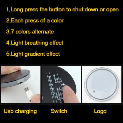 Renkli Akıllı LED Arabalı İçecek Altlığı™