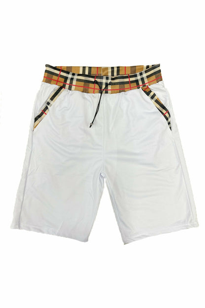Checkered Detail Shorts